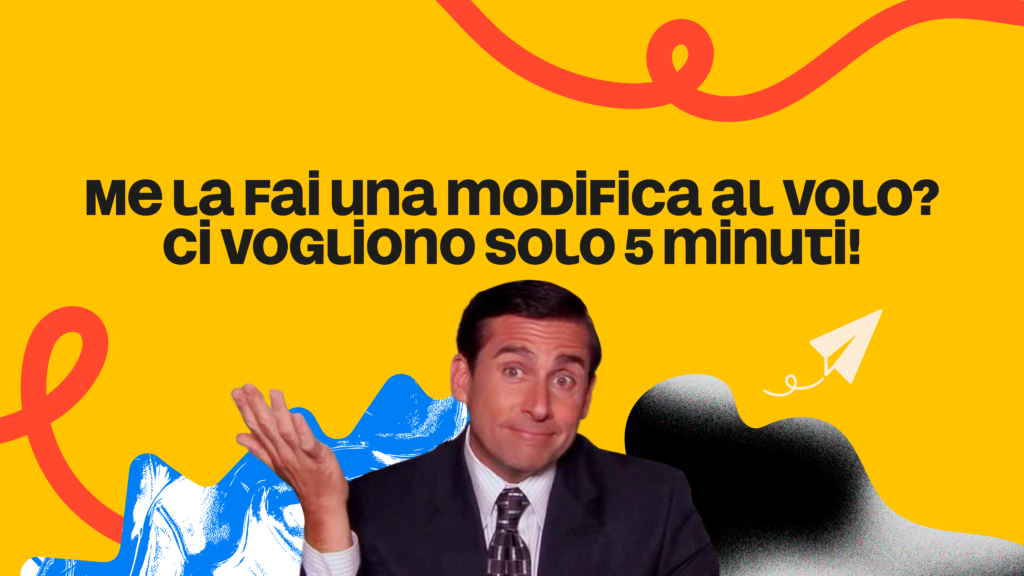 modifiche al volo con Michael Scott